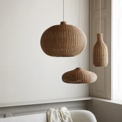 Abat-Jour Belly Rotin - O 54 Cm - Naturel-Ferm Living Clearance