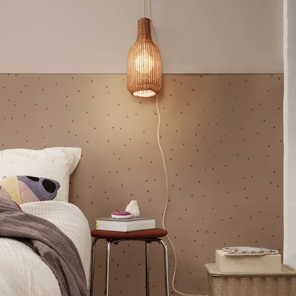 Abat-Jour Suspension Bouteille Rotin - Naturel-Ferm Living New