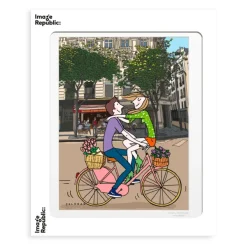Affiche Bm Soledad Bicyclette Croix Rouge - 30 X 40 Cm-Image Republic Discount