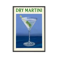 Affiche Cocktail - Elin Pk - Dry Martini-PSTR Studio