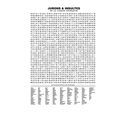 Affiche Compilation Des Jurons Et Insultes - 50 X 70 Cm-La Majorette à Moustache