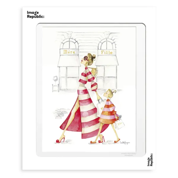 Affiche Isabelle Fregevu Mere Et Fille - 30 X 40 Cm-Image Republic