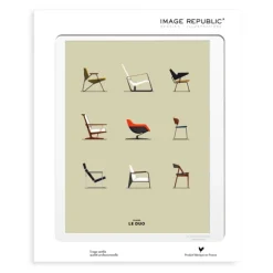 Affiche Le Duo Chaises - 40 X 50 Cm-Image Republic Best