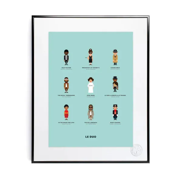 Affiche Le Duo Cineculte - 40 X 50 Cm-Image Republic Discount
