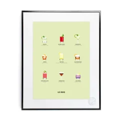 Affiche Le Duo Cocktails - 40 X 50 Cm-Image Republic
