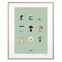 Affiche Le Duo Lampes - 40 X 50 Cm-Image Republic