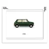 Affiche Le Duo Mini Cooper Vert Fonce - 30 X 40 Cm-Image Republic Clearance