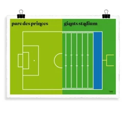 Affiche Le Foot By Vahram Muratyan - 40 X 50 Cm-Image Republic Sale