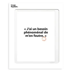 Affiche Loic Prigent J'Ai Un Besoin - 30 X 40 Cm-Image Republic Outlet