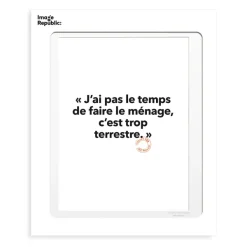 Affiche Loic Prigent J'Ai Pas Le Temps - 30 X 40 Cm-Image Republic Outlet
