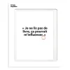 Affiche Loic Prigent Je Ne Lis Pas - 30 X 40 Cm-Image Republic Best