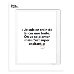 Affiche Loic Prigent Je Suis En Train - 30 X 40 Cm-Image Republic Online