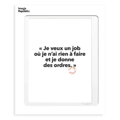 Affiche Loic Prigent Je Veux Un Job - 30 X 40 Cm-Image Republic Sale