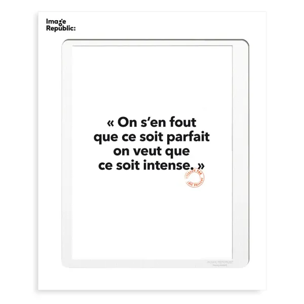 Affiche Loic Prigent On S'En Fout - 30 X 40 Cm-Image Republic Online