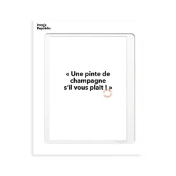 Affiche Loic Prigent Une Pinte De Champagne - 30 X 40 Cm-Image Republic New