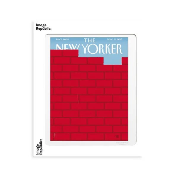Affiche The Newyorker 180 Staake Red Brick Wall - 30 X 40 Cm-Image Republic New