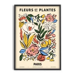 Affiche Zoe Fleurs Et Plantes - Paris - 30 X 40 Cm-Sélectionné par Fleux New
