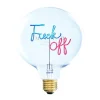 Ampoule Fuck Off E27 - Bleu & Rose-Elements Lighting Online