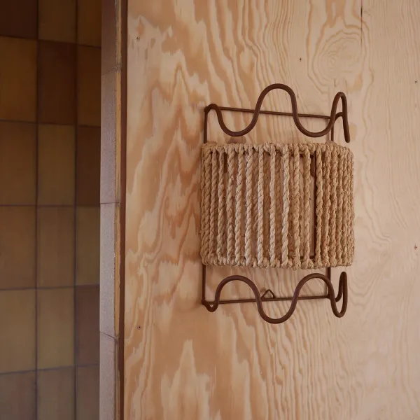 Applique Dolores Brun & Raphia - 30 X 25 Cm-Honoré Best