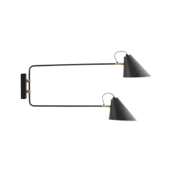 Applique Murale Double Club - 81 X 42 Cm - Noir-House Doctor Online