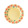 Assiette A Fleurs En Ceramique - Creme-Rice Online