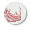 Assiette Plate Rhinoceros En Porcelaine - O 27 Cm-Sélectionné par Fleux Discount