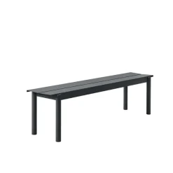 Banc Linear Steel Black - 170 X 34 Cm-Muuto Online