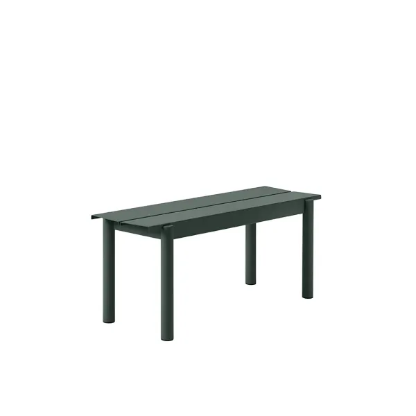 Banc Linear Steel Dark Green - 110 X 34 Cm-Muuto Discount