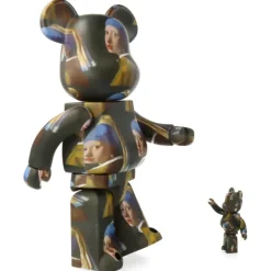 Bearbrick 400% + 100% Johannes Vermeer - La Jeune Fille A La Perle - 28 Cm-Sélectionné par Fleux Discount