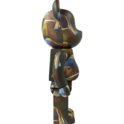 Bearbrick 400% + 100% Johannes Vermeer - La Jeune Fille A La Perle - 28 Cm-Sélectionné par Fleux Discount