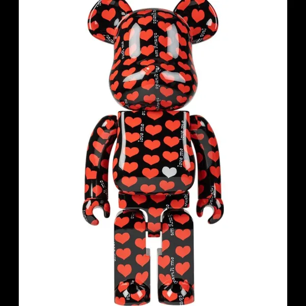 Bearbrick 1000% Black Heart-Sélectionné par Fleux