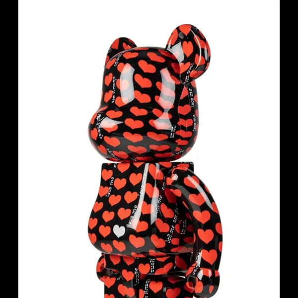 Bearbrick 1000% Black Heart-Sélectionné par Fleux