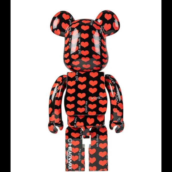 Bearbrick 1000% Black Heart-Sélectionné par Fleux