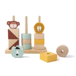 Blocs D'Animaux A Empiler En Bois-Trixie Clearance