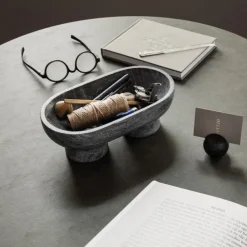 Bol Alza En Marbre - Noir-Ferm Living Online