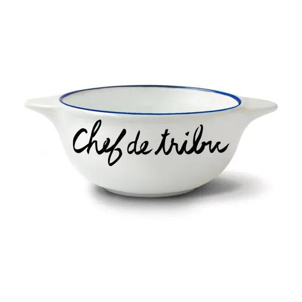 Bol Breton En Faience - Chef De Tribu-Pied de Poule Clearance