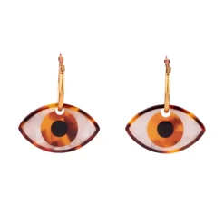 Boucles D'Oreilles Oeil - Marron-Coucou Suzette Online