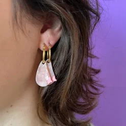 Boucles D'Oreilles Sein - Blanc-Coucou Suzette Clearance
