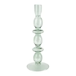 Bougeoir Art Bubbles En Verre - H 24 X O 8.5 Cm-Sélectionné par Fleux Online