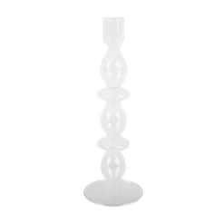 Bougeoir Art Bubbles En Verre - H 24 X O 8.5 Cm-Sélectionné par Fleux Online