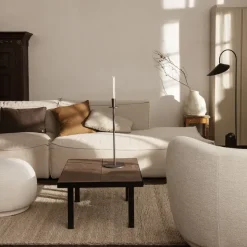 Bougeoir Hoy Casted - H 55 Cm - Noir-Ferm Living Online