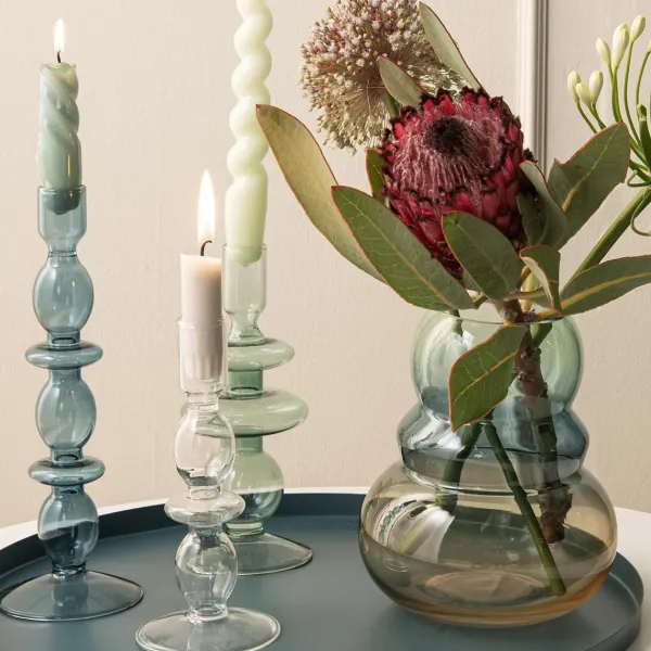 Bougeoir Verre Art Rings M-Sélectionné par Fleux Hot