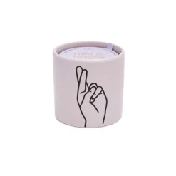 Bougie Parfumee En Cire De Soja - Finger Crossed-Sélectionné par Fleux Online