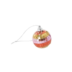 Boule Disco ? 5 Cm - Rayures Rose-Rice Clearance
