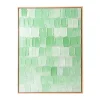Cadre Peinture Abstraite - 75 X 100 Cm - Verte-HK Living Best
