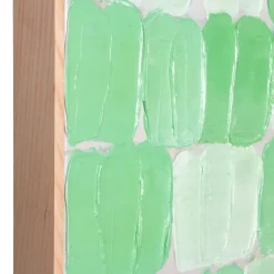 Cadre Peinture Abstraite - 75 X 100 Cm - Verte-HK Living Best