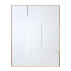 Cadre Relief Art A - 100 X 123 Cm - Blanc Xl-HK Living Discount