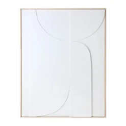 Cadre Relief Art B - 100 X 123 Cm - Blanc Xl-HK Living Hot