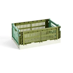 Caisse Crate Mix - Olive / Menthe Foncee-Hay Outlet