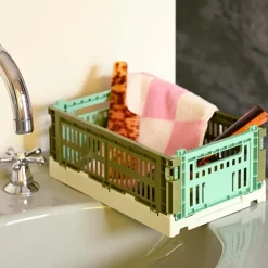 Caisse Crate Mix - Olive / Menthe Foncee-Hay Outlet